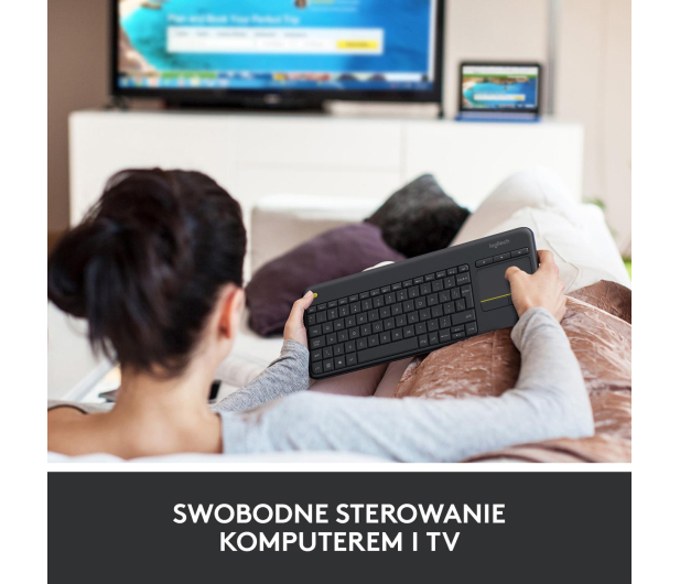 Klawiatura Logitech Media K400 plus black - 249334 - zdjęcie 7